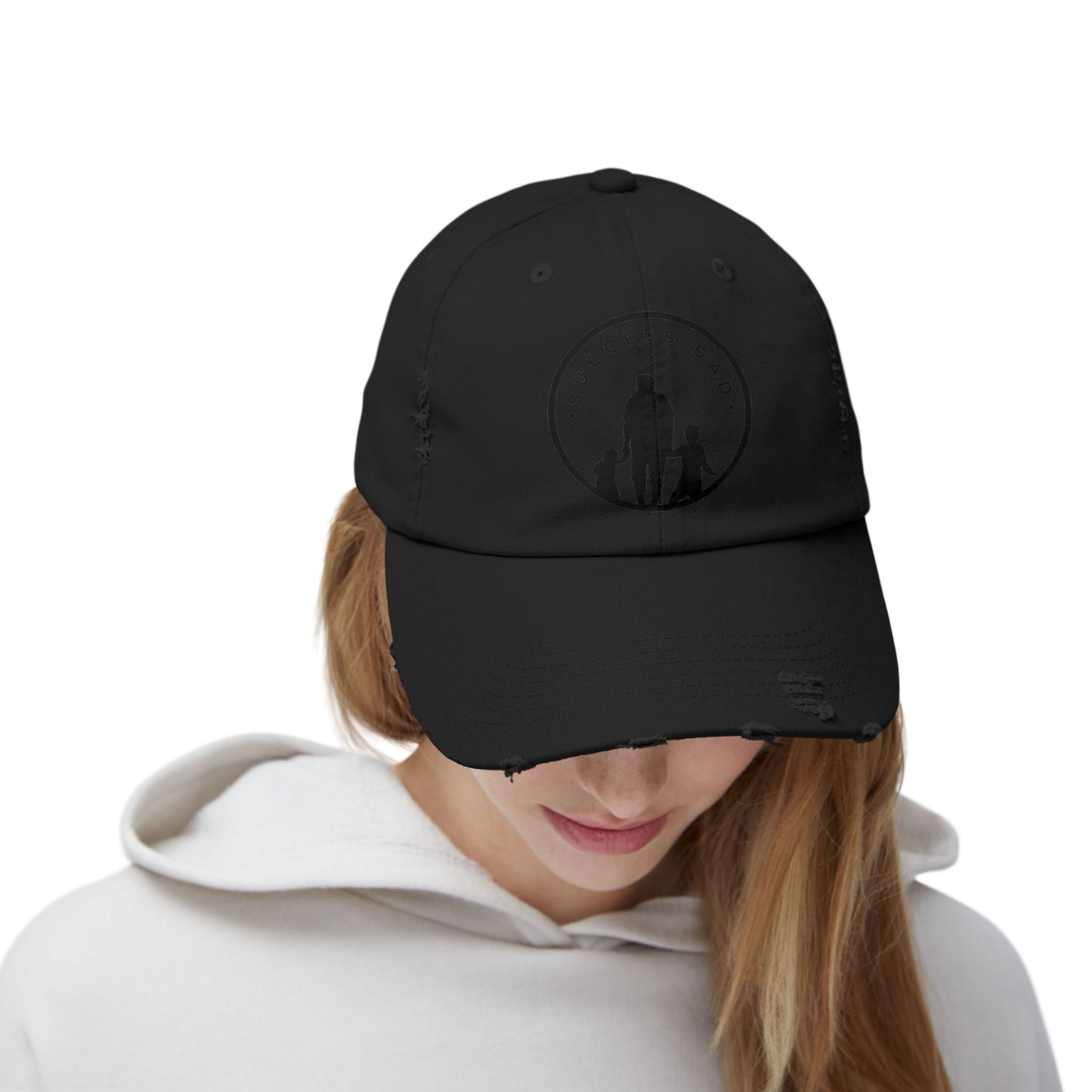 #1 Success Dad Distressed Cap celebrates, empowers, and honors the true essence of fatherhood.
