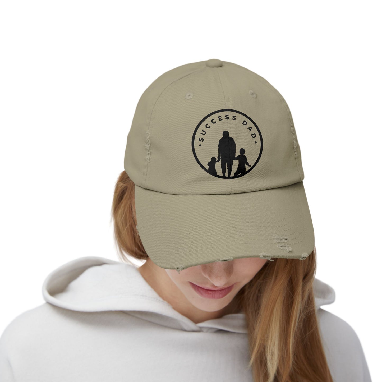 #1 Success Dad Distressed Cap celebrates, empowers, and honors the true essence of fatherhood.