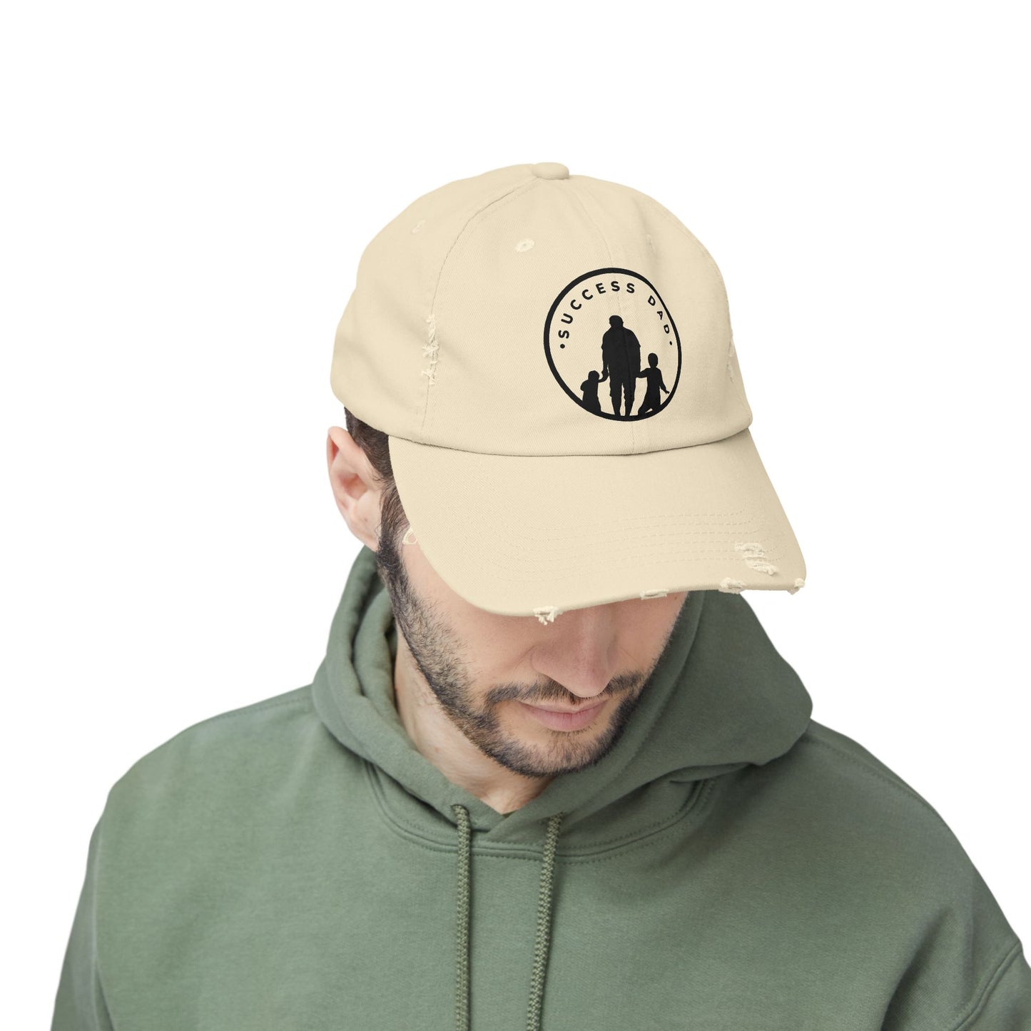 #1 Success Dad Distressed Cap celebrates, empowers, and honors the true essence of fatherhood.