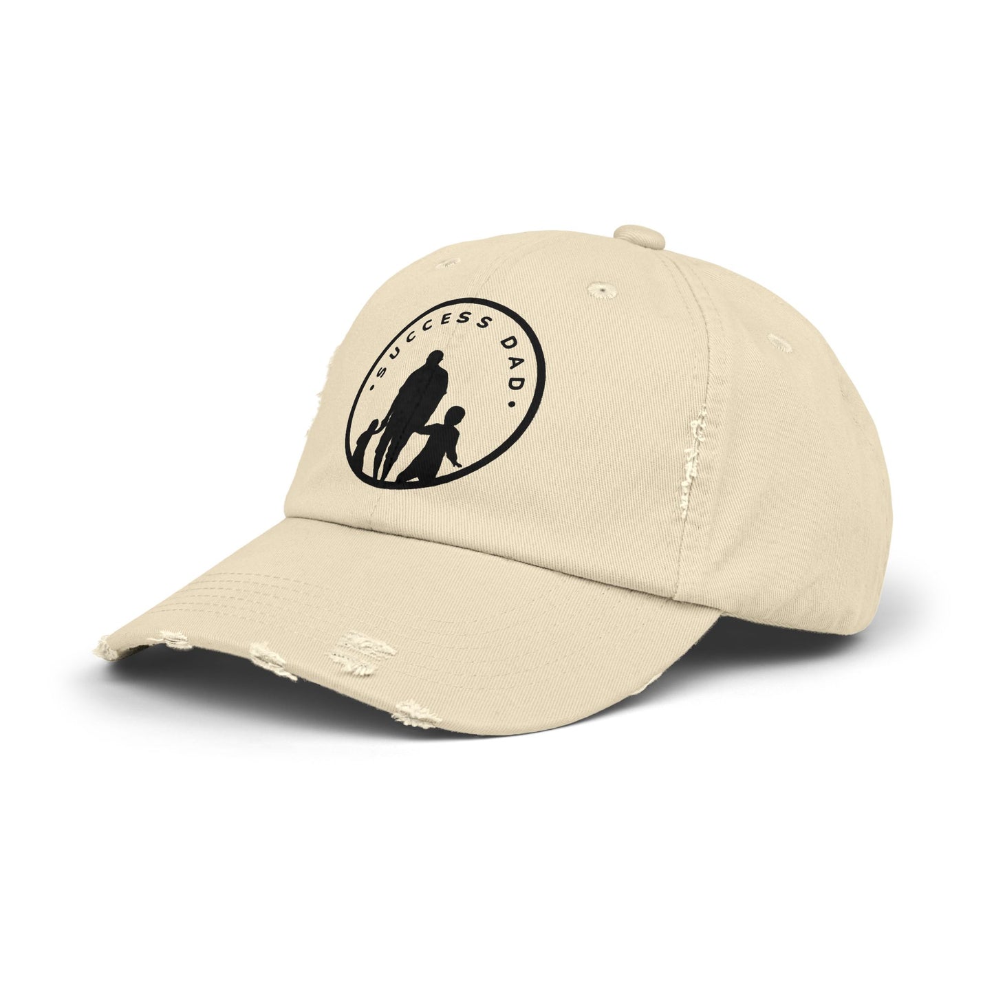 #1 Success Dad Distressed Cap celebrates, empowers, and honors the true essence of fatherhood.