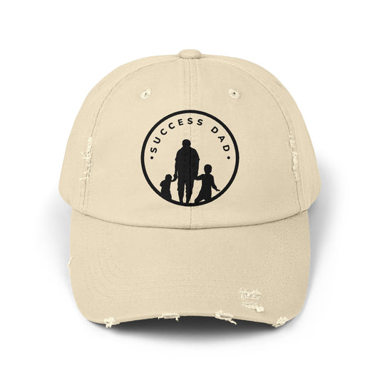 #1 Success Dad Distressed Cap celebrates, empowers, and honors the true essence of fatherhood.