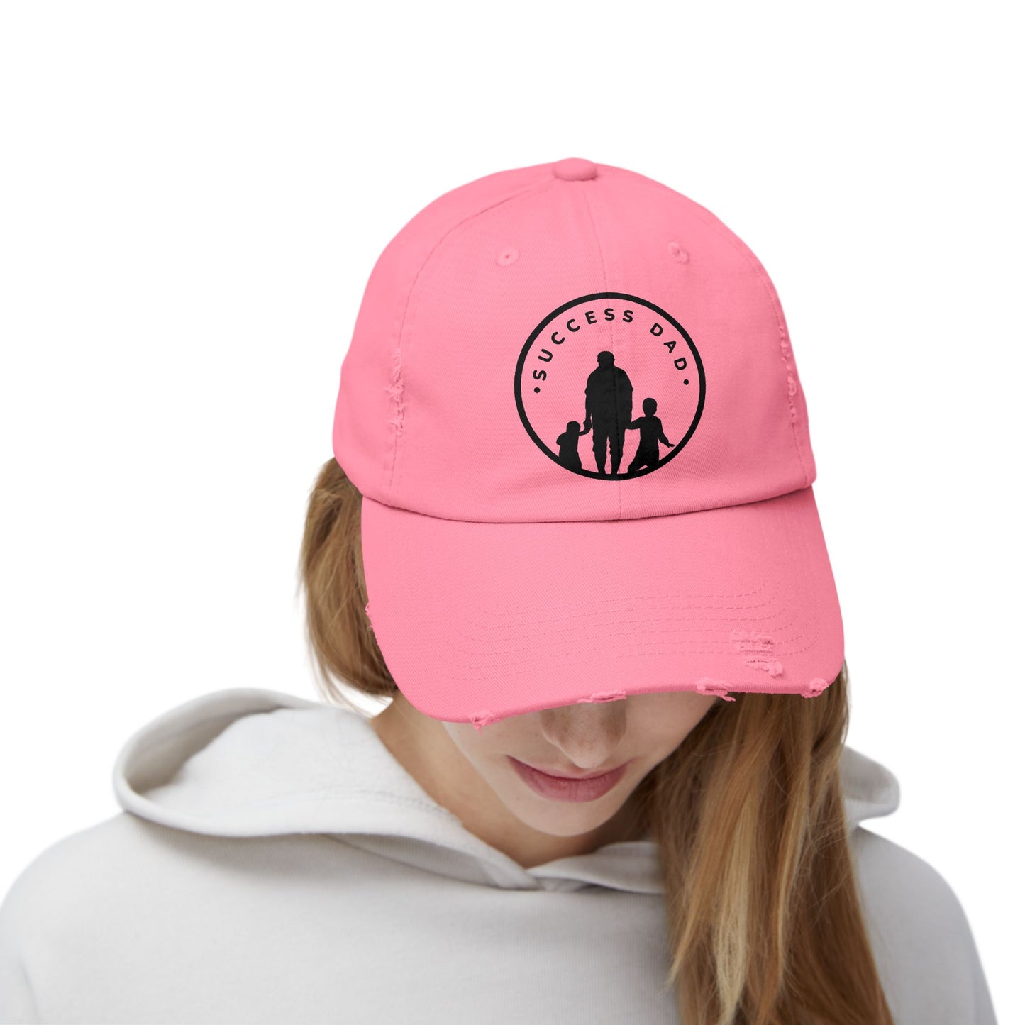 #1 Success Dad Distressed Cap celebrates, empowers, and honors the true essence of fatherhood.