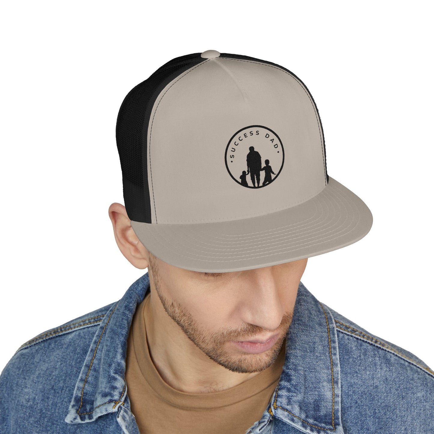 #1 Success Dad Rugged Five-Panel Trucker Cap
