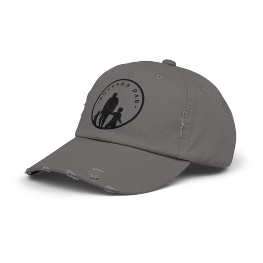 #1 Success Dad Distressed Cap celebrates, empowers, and honors the true essence of fatherhood.