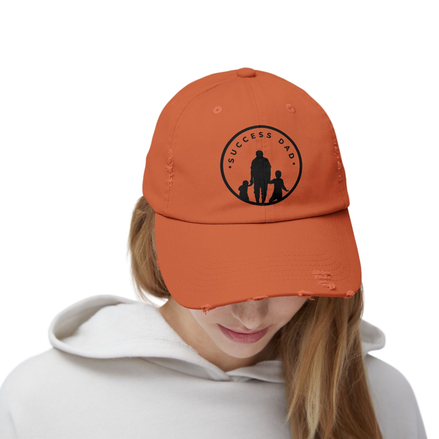 #1 Success Dad Distressed Cap celebrates, empowers, and honors the true essence of fatherhood.