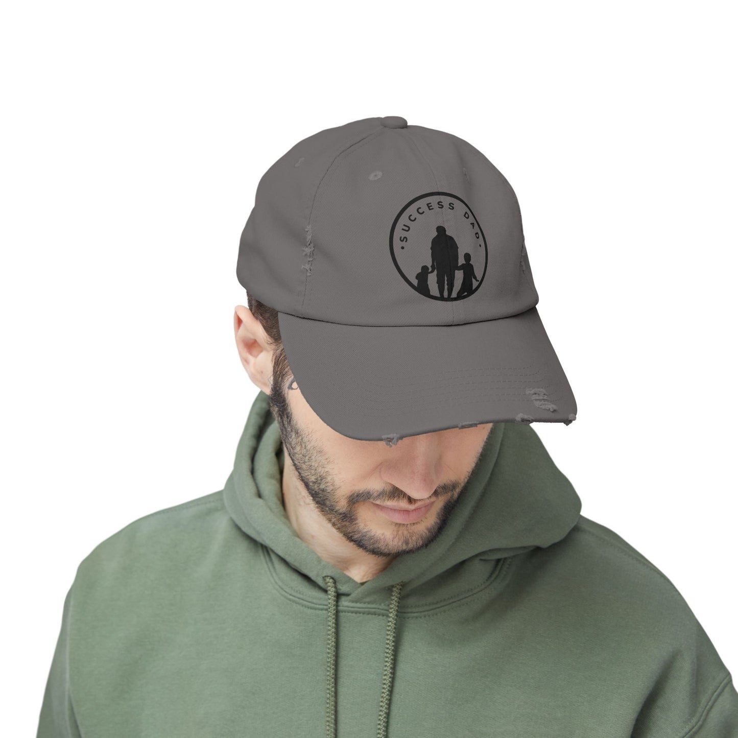 #1 Success Dad Distressed Cap celebrates, empowers, and honors the true essence of fatherhood.