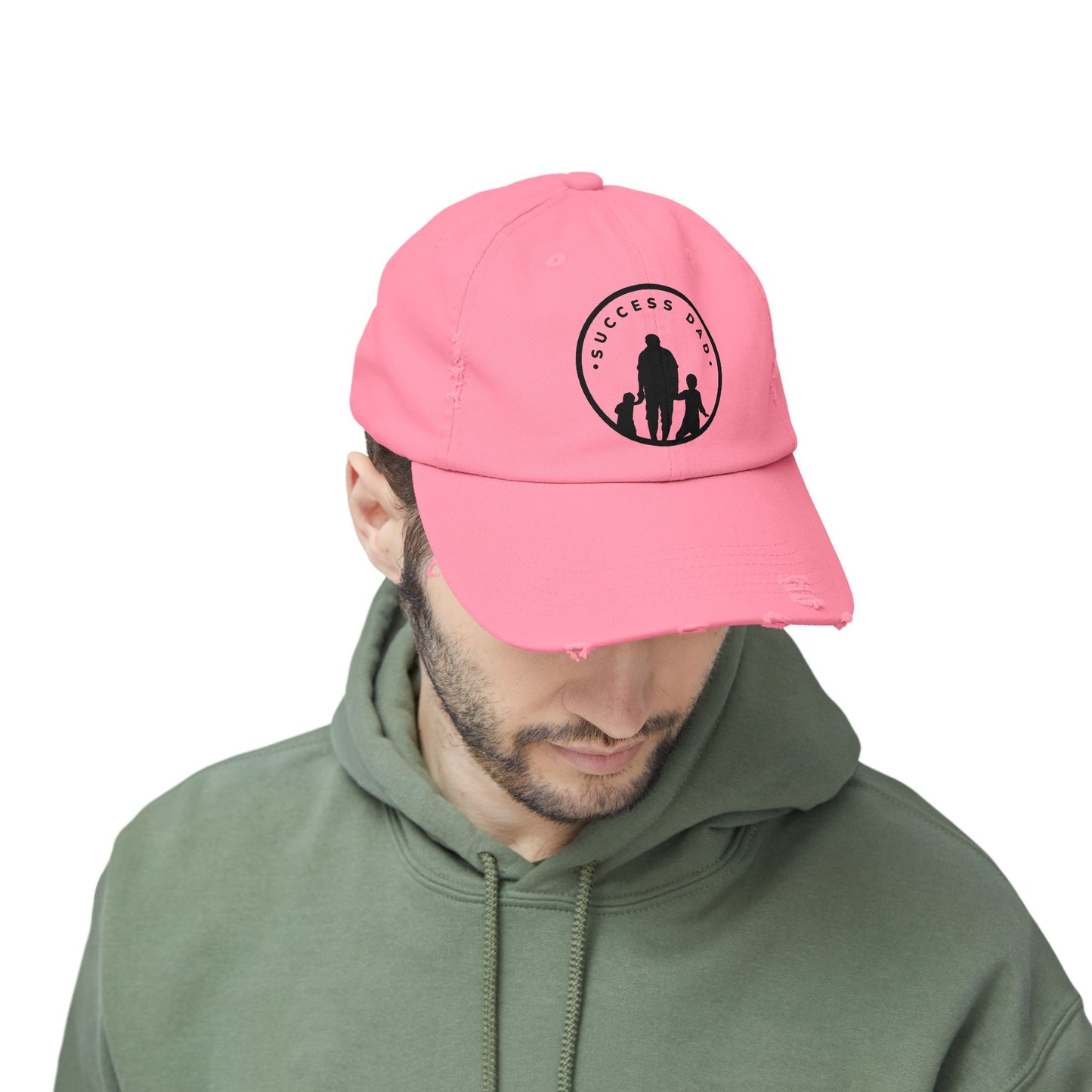 #1 Success Dad Distressed Cap celebrates, empowers, and honors the true essence of fatherhood.