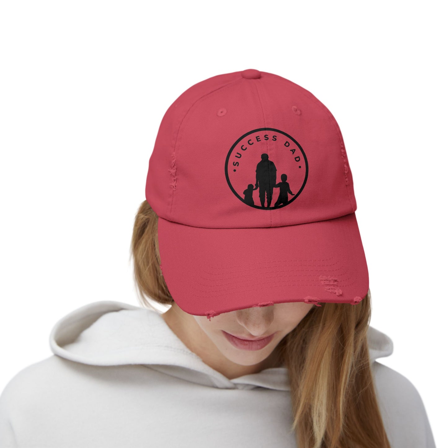 #1 Success Dad Distressed Cap celebrates, empowers, and honors the true essence of fatherhood.