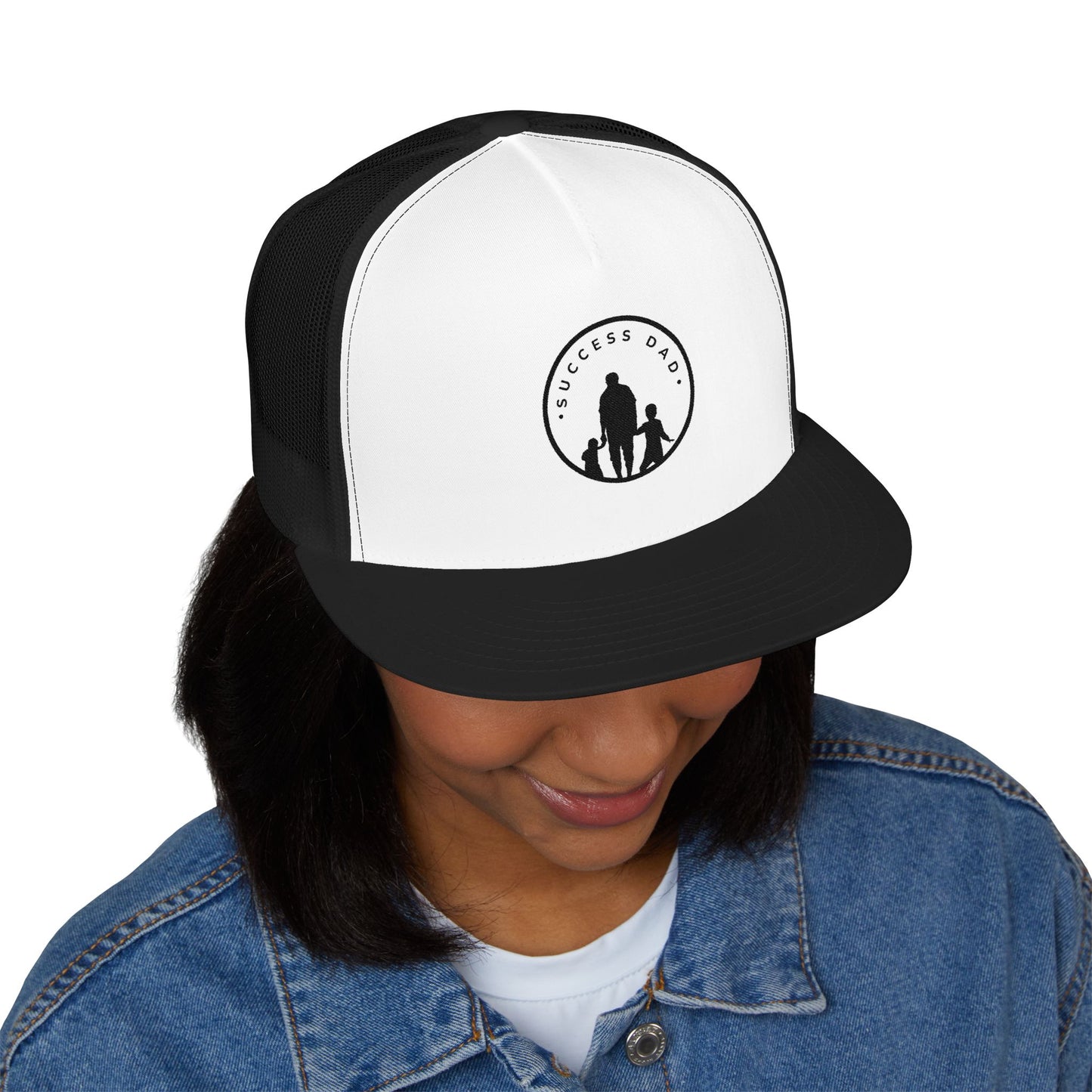 #1 Success Dad Rugged Five-Panel Trucker Cap